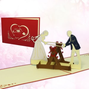 LIN17341, LINPopUp®, Biglietti POP-Up Matrimonio, Biglietti d'auguri Matrimonio, Biglietti d'auguri Matrimonio, Biglietto matrimonio, Tradizione,N243