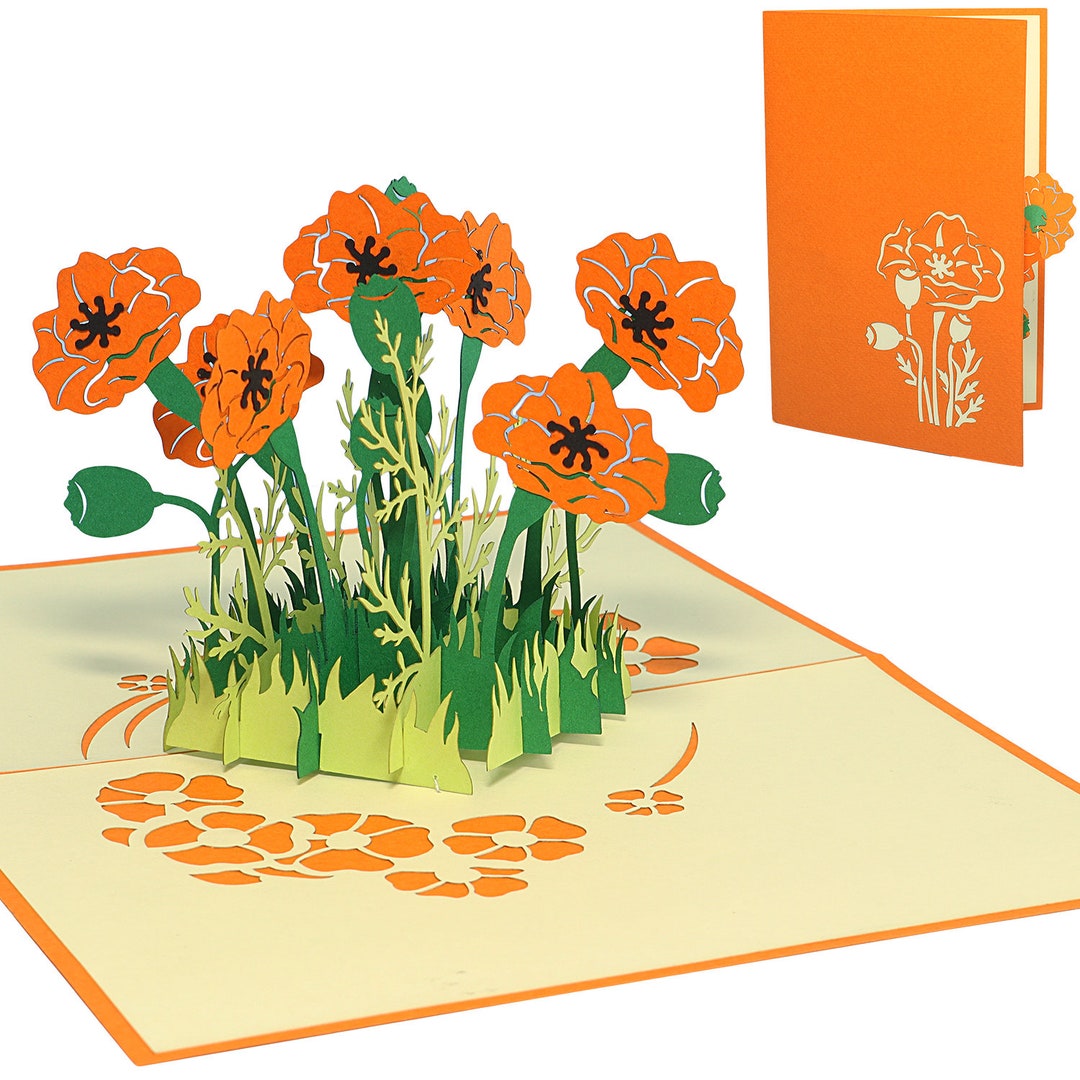 LIN17600, Linpopup®, POP up Cards Flowers, Bouquet, Greeting Cards