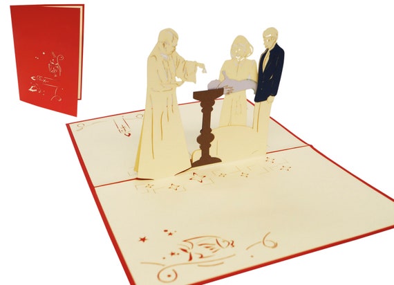 POP Taufe N102 Konfirmation LIN17128 Gru/ßkarte 3D Karten Klappkarten Einladungen UP Karten Kommunion