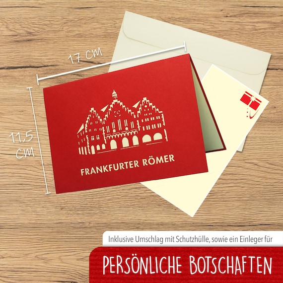 Lin173 Linpopup 3d Pop Up Karten Grusskarten Frankfurt Etsy