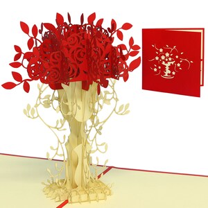 LIN17118, LINPopUp®, Pop Up 3D Card, Birthday Card, Mother's Day Card, N46