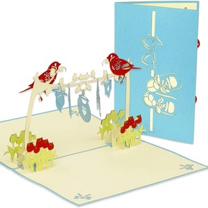 LIN17582, LINPopUp®, LIN Biglietti Pop-Up Nascita, Biglietti Auguri Nascita, Biglietti Auguri Nascita, Bebè, Biglietto Nascita, Nascita Ragazzo, N342