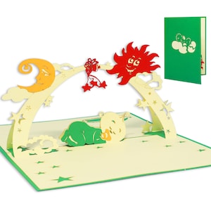 LIN17229, LINPopUp®, LIN POP-Up kaarten geboorte, wenskaarten geboorte, wenskaarten geboorte, baby, kaart voor geboorte, geboorte kind, N97