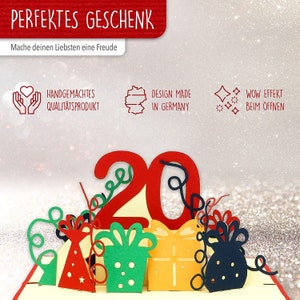 Lustige Geburtstagskarte Zum 20. – ‚19+1‘ Design – Für Mädchen Oder Jungen – 12,7x17,8 Cm, 350 G/m² Papier