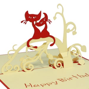 LIN17027, LINPopUp®, Carte Pop Up 3D, Carte d'anniversaire, Carte de vœux, N7