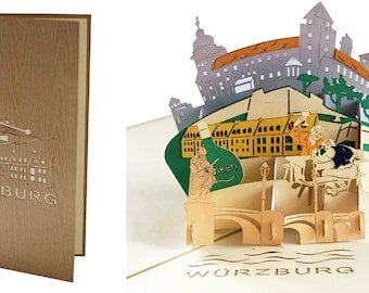 Carte 3D « Mannheim – Panorama Avec Château D'eau », Carte De