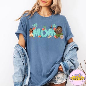 Disney Vaiana mamma PNG, Disney Vaiana Maui T-shirt, Disney Vaiana mamma skjorta, Vaiana familj matchande t-shirt, present till mamma, familjesemester bild 5
