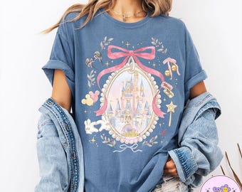 Retro Walt Disney World PNG, Magic Kingdom Shirt, Disneyworld Shirt, Magical Castle Shirt, Disney Trip Tee, Disney Vacation Comfort Colors