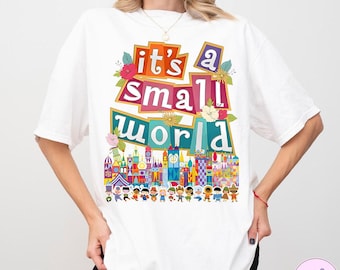 Retro Patel Fantasyland Park It's A Small World PNG, Disney Dreams Vintage Tshirt, Disneyland Family Matching Tee, WDW Family Vacation Shirt