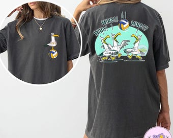 Mine Seagull PNG, Funny Bird Playing Volleyball Shirt, Mine Mine Seagull Volleyball Shirt, Seagull Lover Gift, Funny Animal Sports Shirt