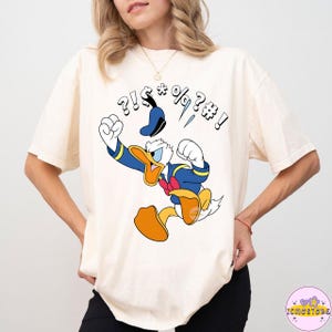 Disney Mickey And Friends Donald Angry Jump PNG, Disneyland Family Matching Shirt, Magic Kingdom Tee, WDW Epcot Theme Park Shirt image 2