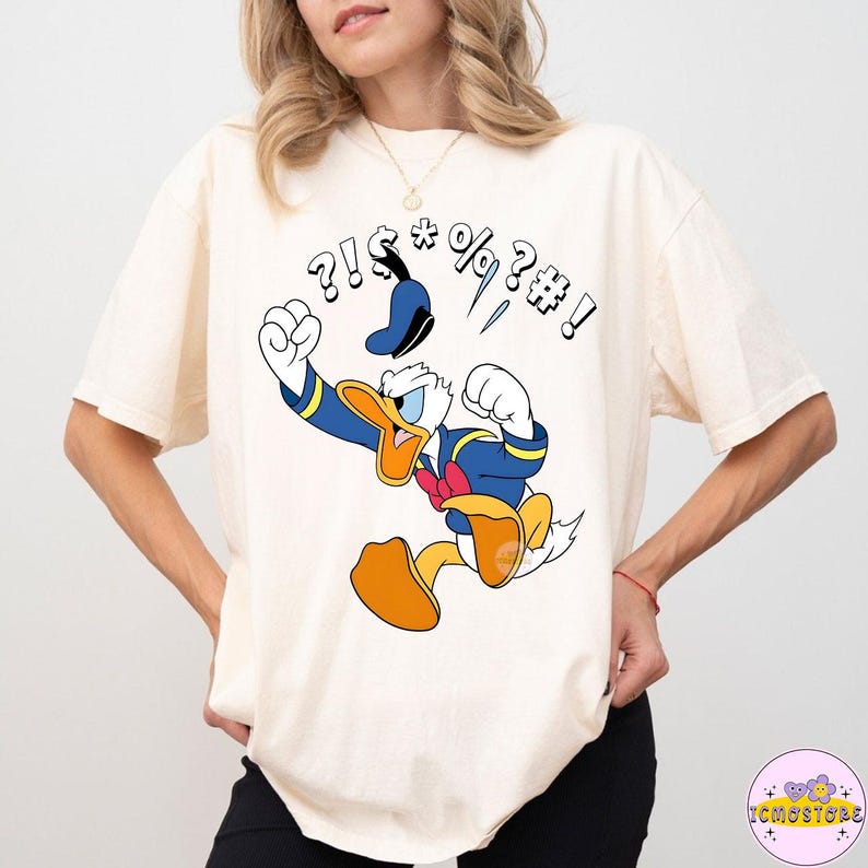 Disney Mickey And Friends Donald Angry Jump PNG, Disneyland Family Matching Shirt, Magic Kingdom Tee, WDW Epcot Theme Park Shirt image 2
