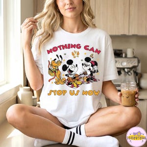 Retro Runaway Railway Mickey Minnie Pluto PNG, Nothing Can Stop Us Now Shirt, WDW Magic Kingdom Disneyland Family Vacation Holiday Gift