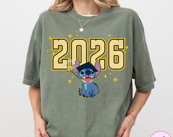 Disney Lilo And Stitch Graduation Class Of 2026 PNG, Disney Graduate Shirt, Disney Family Squad Graduation Tee, Disney Grad Family Trip