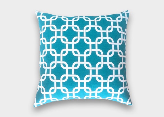 Lime Green Gotcha Chain Link Pillow Cover Handmade 10 x 15