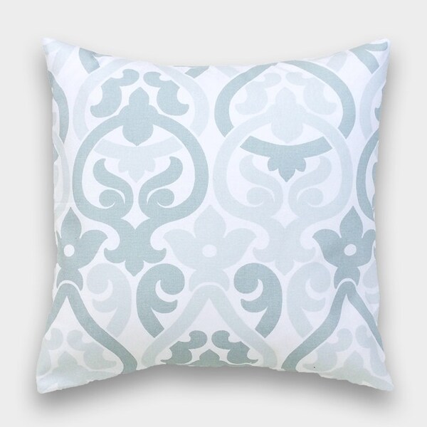 CLEARANCE Snowy Blue Alex Pillow Cover. Geometric Lattice. Choose from 12 Sizes. Light Blue Cushion Cover.