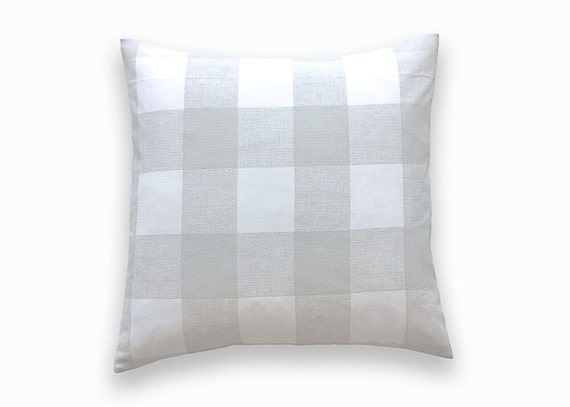 checked throw pillows