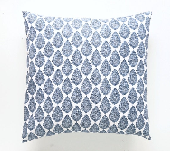 navy floral pillows