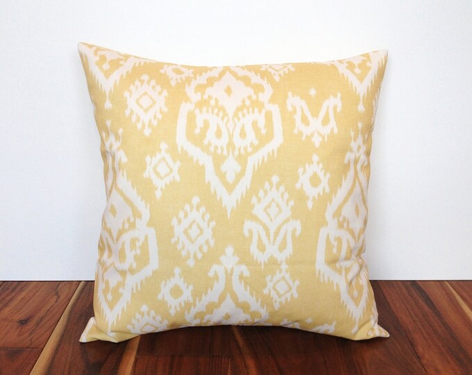 Yellow Decorative Throw Pillow Cover. 18 X 18 Inch Pale Yellow Etsy