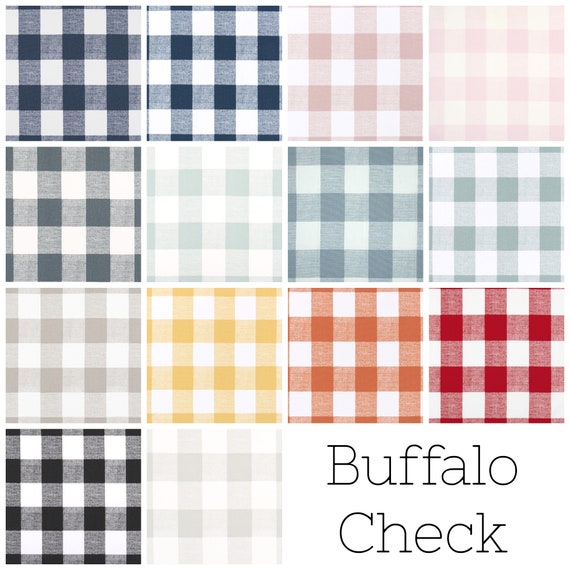 Buffalo Check Drapery Panels Pair Of Two 63 84 90 96 108 Etsy