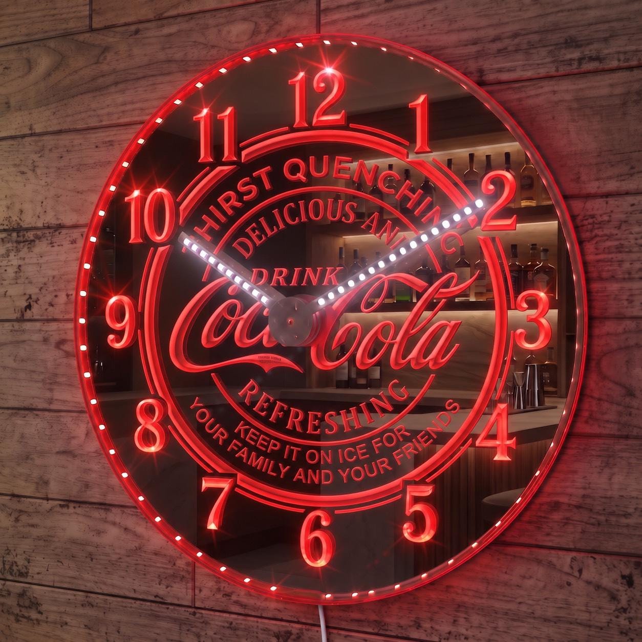 Coca cola neon clock - Etsy 日本