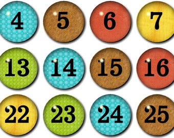 Epoxy Large Teacher magnets, Student Numbers,  rainbow numbers, classroom supplies, office supplies, student magnets