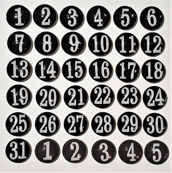 Number 23 White Black Stickers, Magnet