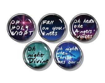 Oh, Holy Night Christmas magnets