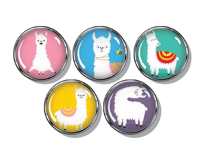 Alpaca colorful magnets, Funny alpaca, cute alpacas