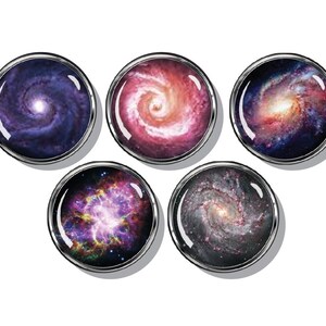 Outer space, stars, galaxy magnet set