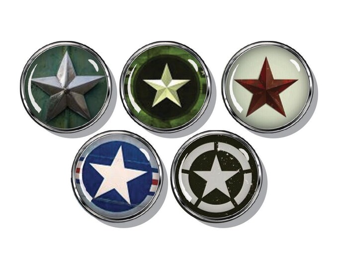 Military, stars, magnet set