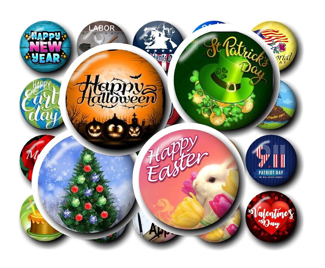 Epoxy Holiday Planning Set of 20 Holiday , 1 Inch