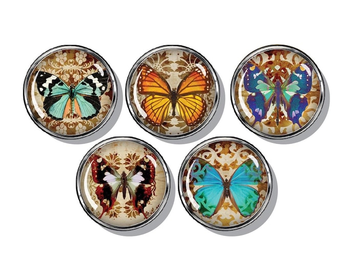 Butterfly Magnets Vintage design, boho