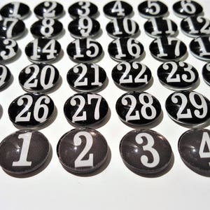 Glass Black and White Numbers Planner Numbers Black Calendar Magnets Teacher Planning Dry Erase Calendar image 7