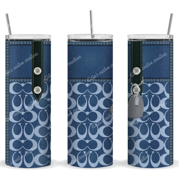 Coach Purse Tumbler Wrap Png Etsy UK