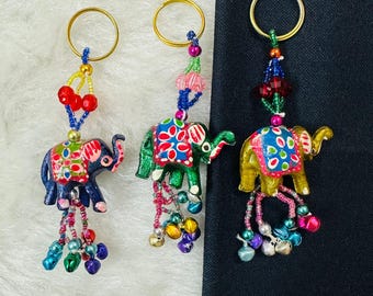 100pc Indian Handmade Elephant Keychains, Wedding Favors, Baby Shower Gifts