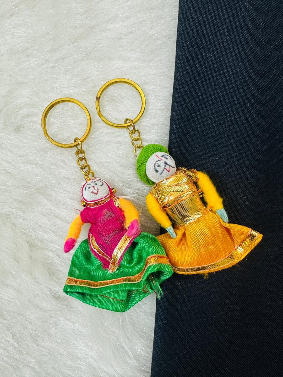 Puppet Keychains 10 X Rajasthani Puppet Keychains, Wedding Favors, Baby Shower Gifts ...
