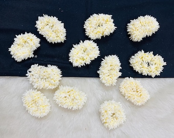 100 X Jasmine Scented Gajra Scrunchies, Mehndi Sangeet Gifts, Dholki Jagoo Return Favors, Hair Accessories