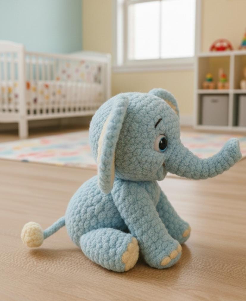 Elephant Crochet Pattern PDF | Amigurumi Elephant Toy | Easy Plush ...