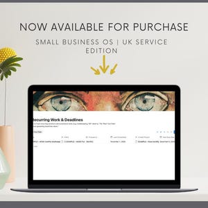 Notion Small Business OS | 英国サービス業向けダッシュボード | 顧客、プロジェクト、請求書、タスクテンプレート