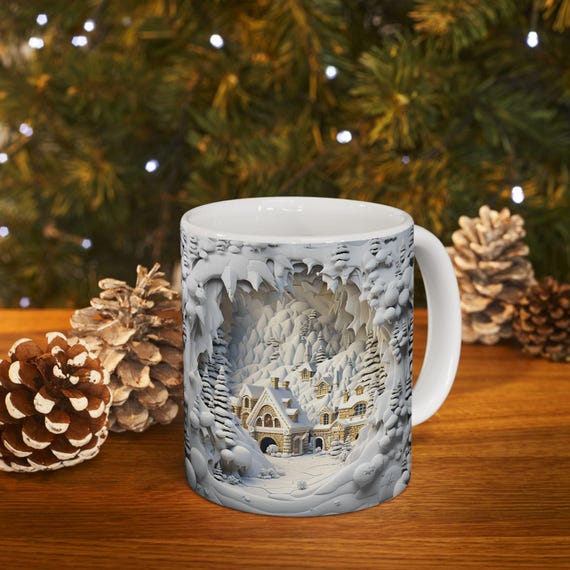 3D Winter Mug, Christmas Landscape Mug, Christmas Gift, Handmade Ceramic  Holiday Mug, Festive Christmas Coffee Cup, Merry Christmas Mug - Etsy Israel