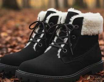 Nekta Kenekt Winter Boots Fur Insole Men Boots - Etsy display picture 1