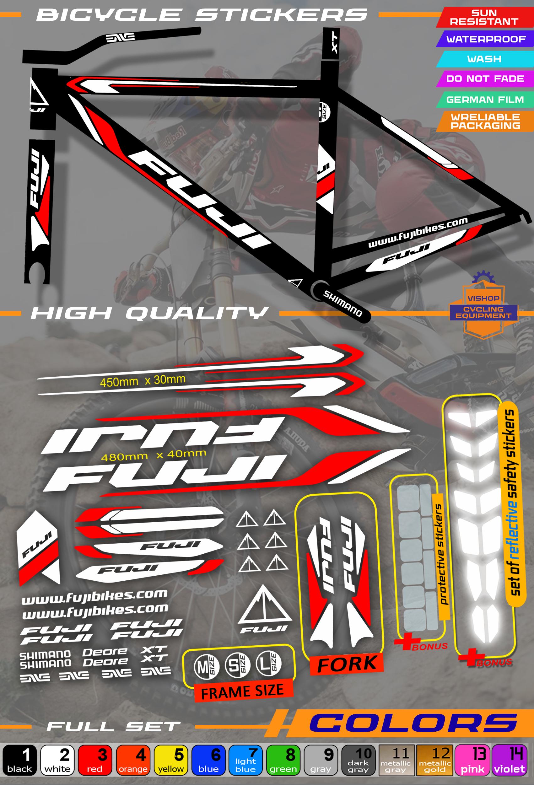 Fuji Bike Decal - Etsy