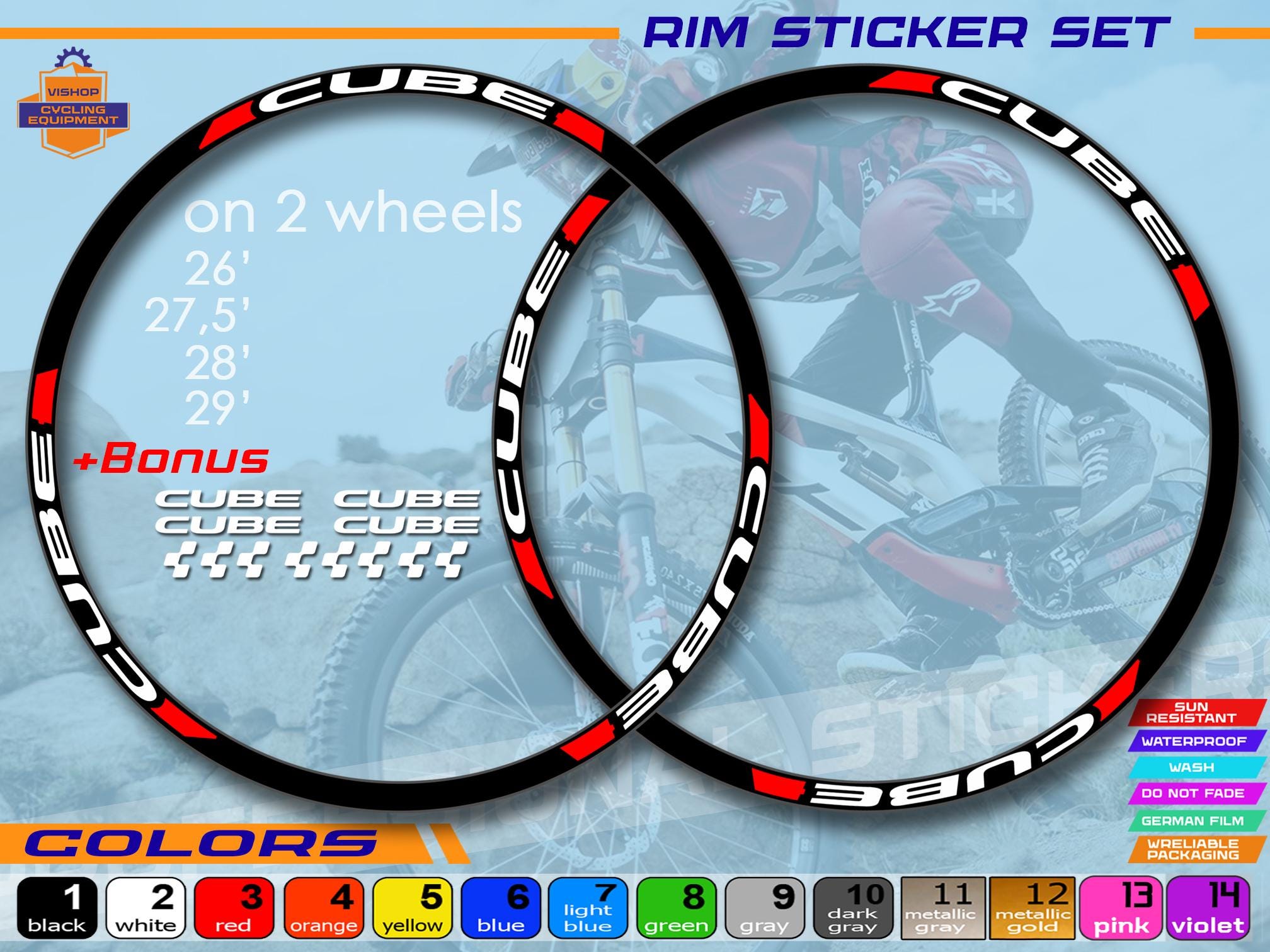Cube bike decals - Etsy.de