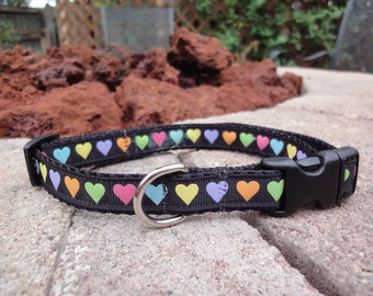 5/8" Width Dog Collar - Heart Attack