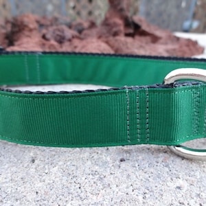 1" Width Dog Collar - Forest Green