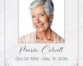 Custom Photo Memorial Magnet: In Loving Memory Gift, In Memoriam 7 styles to choose from.