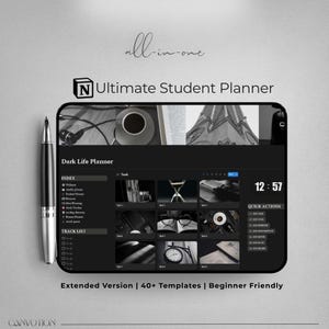 All-in-One Life Planner Notion Template, Full Life Second Gehirn-Datenbasis, tägliches Dashboard Notion Finance Tracker, Aufgaben- und Projekt-Tracker