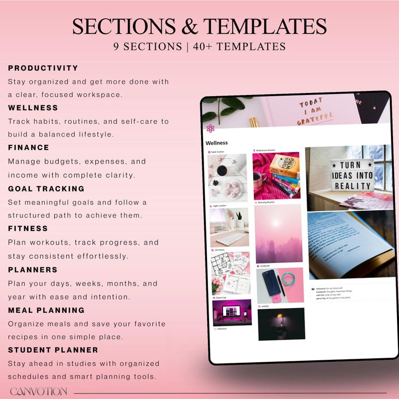 It Girl Life Planner Dashboard Ultimate That Girl All in One Notion ...