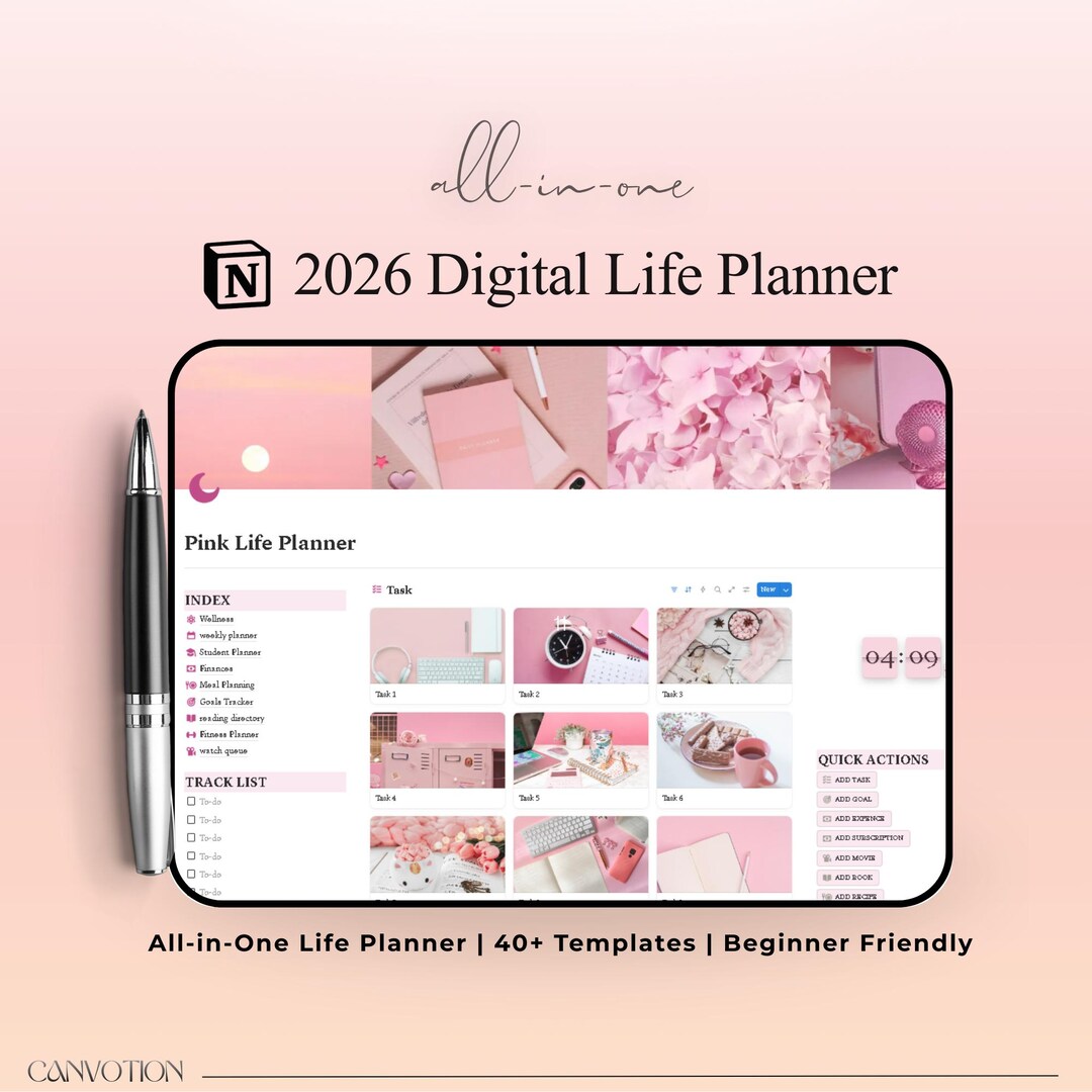 It Girl Life Planner Dashboard Ultimate That Girl All in One Notion ...